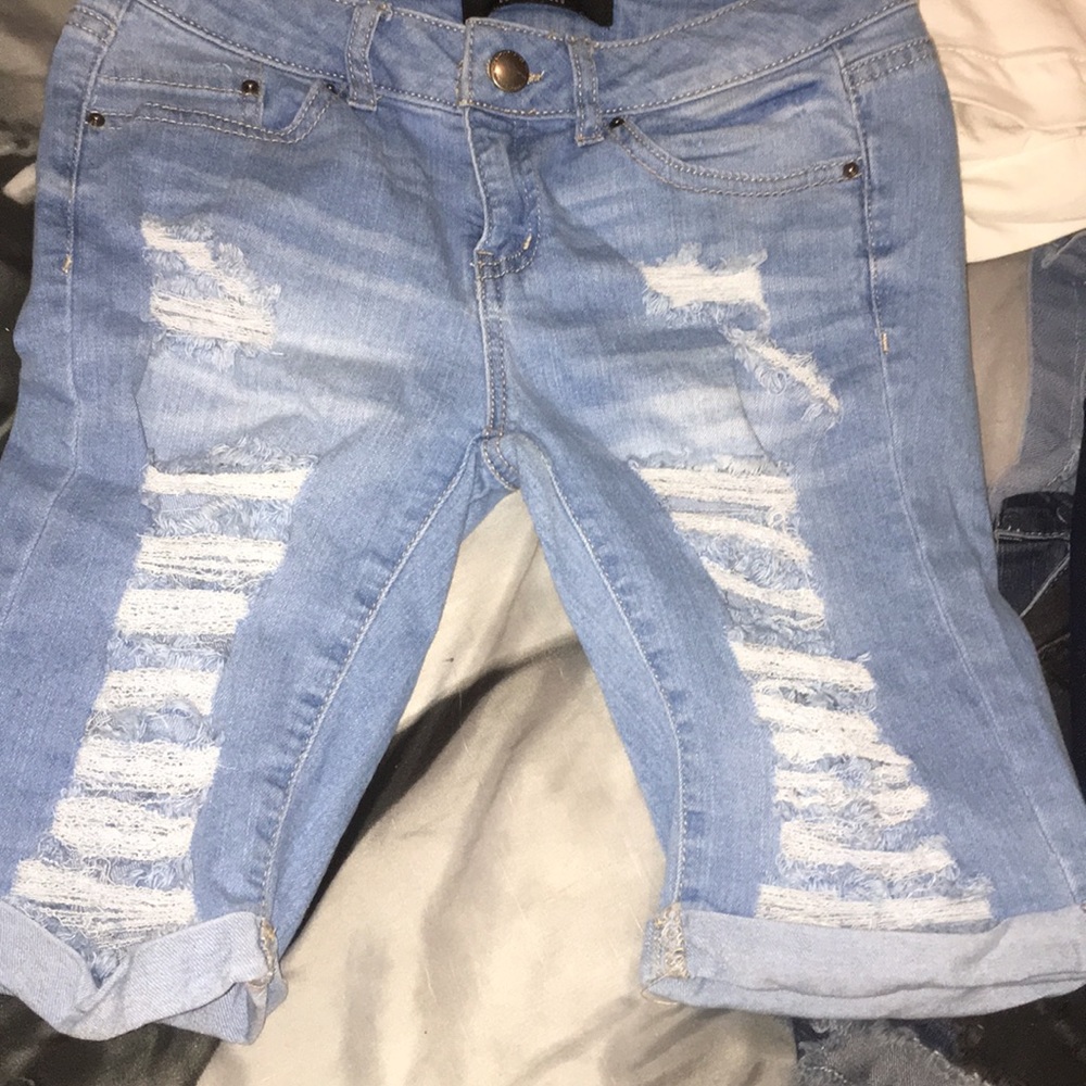 Jean  ripped shorts